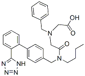 CAS#: 166592-21-8, 2-[[2-[Butyl-[[4-[2-(2H-Tetrazol-5-Yl)Phenyl]Phenyl]Methyl]Amino]-2-Oxoethyl]-(Phenylmethyl)Amino]Acetic Acid