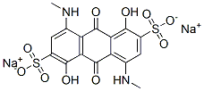 CAS#: 16673-13-5, Disodium 9,10-Dihydro-1,5-Dihydroxy-4,8-Bis(Methylamino)-9,10-Dioxoanthracene-2,6-Disulphonate
