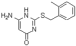 CAS#: 166751-33-3, 6-Amino-2-[(2-Methylbenzyl)Sulfanyl]-4(1H)-Pyrimidinone