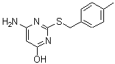 CAS#: 166751-35-5, 6-Amino-2-[(4-Methylbenzyl)Sulfanyl]-4-Pyrimidinol