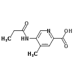 CAS 登录号：167626-94-0， 4-甲基-5-(丙酰基氨基)-2-吡啶羧酸