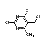 CAS 登录号：16768-43-7， 2,4-二氯-5-(氯甲基)-6-甲基嘧啶