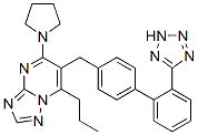 CAS#: 168152-86-1, 7-Propyl-5-Pyrrolidin-1-Yl-6-[[4-[2-(2H-Tetrazol-5-Yl)Phenyl]Phenyl]Methyl]-[1,2,4]Triazolo[1,5-a]Pyrimidine