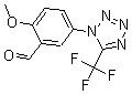 CAS 登录号：168267-11-6， 2-甲氧基-5-[5-(三氟甲基)-1H-四唑-1-基]-苯甲醛