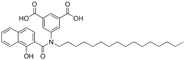 CAS#: 16868-55-6, 5-[Hexadecyl[(1-Hydroxy-2-Naphthyl)Carbonyl]Amino]Isophthalic Acid