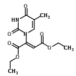 CAS#: 168975-19-7, Diethyl (2Z)-2-(5-Methyl-2,4-Dioxo-3,4-Dihydro-1(2H)-Pyrimidinyl)-2-Butenedioate