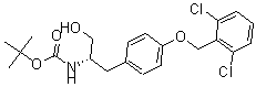 CAS 登录号：169393-62-8， [(1S)-2-[4-[(2,6-二氯苯基)甲氧基]苯基]-1-(羟基甲基)乙基]-氨基甲酸叔丁酯