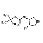 CAS#: 169750-42-9, 2-Methyl-2-Propanyl [(3R,4S)-4-Fluoro-3-Pyrrolidinyl]Carbamate