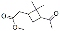 CAS 登录号：16978-11-3， 3-乙酰基-2,2-二甲基环丁烷乙酸甲酯