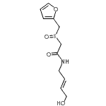CAS 登录号：169899-15-4， 2-[(2-呋喃甲基)亚磺酰]-N-[(2E)-4-羟基-2-丁烯-1-基]乙酰胺
