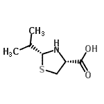 CAS#: 169908-35-4, (2R,4R)-2-Isopropyl-1,3-Thiazolidine-4-Carboxylic Acid