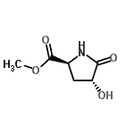 CAS 登录号：170012-71-2， 甲基(4R)-4-羟基-5-氧代-L-脯氨酸酯
