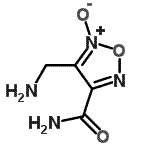 CAS#: 170149-38-9, 4-(Aminomethyl)-1,2,5-Oxadiazole-3-Carboxamide 5-Oxide