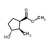 CAS#: 170422-90-9, Methyl (1R,2R,3R)-3-Hydroxy-2-Methylcyclopentanecarboxylate