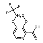 CAS#: 170621-84-8, 3-Methoxy-4-(2,2,2-Trifluoroethoxy)-2-Pyridinecarboxylic Acid