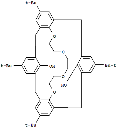 CAS#: 171058-95-0, 2,17,22,32-Tetrakis(1,1-Dimethylethyl)-6,7,9,10,12,13-Hexahydro-25H-4,15-(Methano[1,3]Benzenomethano)-20,24-Metheno-19H-Dibenzo[k,t][1,4,7,10]Tetraoxacycloheneicosin-26,29-Diol