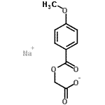 CAS#: 17114-82-8, Sodium 2-(4-Methoxybenzoyl)Oxyacetate