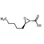CAS 登录号：171231-63-3， (2S,3R)-3-戊基-2-环氧乙烷羧酸