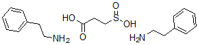 CAS#: 171359-17-4, 3-Sulfinopropanoic Acid Compd. With Benzeneethanamine (1:2)
