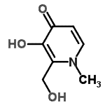 CAS 登录号：171369-52-1， 3-羟基-2-(羟基甲基)-1-甲基-4(1H)-吡啶酮