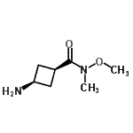 CAS 登录号：171549-87-4， 顺式-3-氨基-N-甲氧基-N-甲基环丁烷甲酰胺