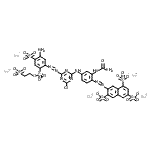 CAS#: 171599-84-1, Pentasodium 7-{[4-{[4-({5-Amino-4-Sulfonato-2-[(2-Sulfonatoethoxy)Sulfonyl]Phenyl}Diazenyl)-6-Chloro-1,3,5-Triazin-2-Yl]Amino}-2-(Carbamoylamino)Phenyl]Diazenyl}-1,3,6-Naphthalenetrisulfonate
