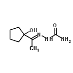 CAS 登录号：17161-01-2， (2E)-2-[1-(1-羟基环戊基)亚乙基]氨基甲酰肼