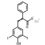 CAS#: 17162-17-3, Sodium 3-(4-Hydroxy-3,5-Diiodophenyl)-2-Phenylacrylate