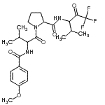 CAS 登录号：171964-73-1， N-(4-甲氧基苯甲酰基)缬氨酰-N-(1,1,1-三氟-4-甲基-2-氧代-3-戊烷基)脯氨酰胺