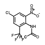 CAS 登录号：172215-95-1， N-[4-氯-2-硝基-6-(三氟甲基)苯基]乙酰胺
