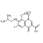 CAS#: 172426-87-8, 7-[(2-Aminopropyl)Amino]-1-Cyclopropyl-6-Fluoro-8-Methoxy-4-Oxo-1,4-Dihydro-3-Quinolinecarboxylic Acid