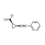 CAS 登录号：172477-26-8， (1R,2S)-2-(苯基乙炔基)环丙烷甲酰氯