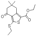 CAS#: 172516-43-7, 3-(Ethylthio)-4,5,6,7-Tetrahydro-6,6-Dimethyl-4-Oxo-Benzo[c]Thiophene-1-carboxylic Acid Ethyl Ester