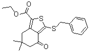 CAS#: 172516-45-9, 4,5,6,7-Tetrahydro-6,6-Dimethyl-4-Oxo-3-[(Phenylmethyl)Thio]-Benzo[c]Thiophene-1-carboxylic Acid Ethylester