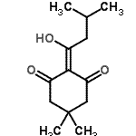 CAS 登录号：172611-72-2， 2-(1-羟基-3-甲基丁亚基)-5,5-二甲基-1,3-环己烷二酮