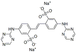 CAS#: 17263-59-1, Disodium 5-(s-triazin-2-ylamino)-2-[(E)-2-[4-(s-triazin-2-ylamino)-2-sulfonato-phenyl]vinyl]benzenesulfonate