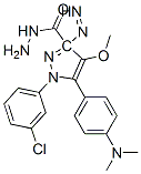 CAS#: 172701-52-9, 1-(3-Chlorophenyl)-5-(4-Dimethylaminophenyl)Diazenyl-4-Methoxypyrazole-3-Carbohydrazide