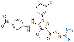 CAS#: 172701-57-4, N-Carbamothioylimino-1-(3-Chlorophenyl)-4-Methoxy-5-[2-(4-Nitrophenyl)Hydrazinyl]Pyrazole-3-Carboxamide