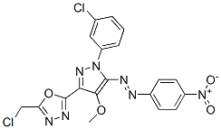 CAS#: 172701-69-8, [5-[5-(Chloromethyl)-1,3,4-Oxadiazol-2-Yl]-2-(3-Chlorophenyl)-4-Methoxypyrazol-3-Yl]-(4-Nitrophenyl)Diazene