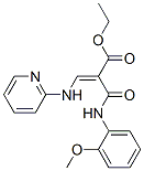 CAS 登录号：172753-08-1， (E)-2-[(2-甲氧基苯基)氨基甲酰]-3-(吡啶-2-基氨基)丙-2-烯酸乙酯