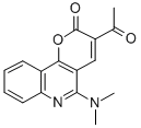 CAS 登录号：172753-39-8， 3-乙酰基-5-二甲基氨基吡喃并[5,6-c]喹啉-2-酮