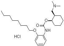 CAS#: 172800-05-4, cis-[2-(Octyloxy)Phenyl]-Carbamic Acid 2-[(Dimethylamino)Methyl]Cyclohexyl Ester Monohydrochloride