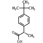 CAS 登录号：172824-87-2， (2S)-2-[4-(2-甲基-2-丙基)苯基]丙酸