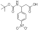 CAS#: 172833-36-2, 3-({[(2-Methyl-2-Propanyl)Oxy]Carbonyl}Amino)-3-(4-Nitrophenyl)Propanoic Acid