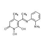 CAS 登录号：172906-90-0， 5-[(1E)-N-(2-氨基苯基)亚氨代乙酰]-1,6-二羟基-4-甲基-2(1H)-吡啶酮