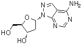 CAS 登录号：17318-21-7， 1-(2-脱氧-beta-D-赤式-呋喃戊糖基)-1H-吡唑并[3,4-d]嘧啶-4-胺