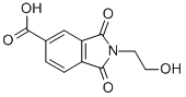 CAS 登录号：17329-32-7， 2-(2-羟基-乙基)-1,3-二氧代-2,3-二氢-1H-异吲哚-5-羧酸