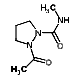 CAS 登录号：173414-21-6， 2-乙酰基-N-甲基-1-吡唑烷甲酰胺