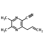 CAS#: 173417-49-7, 3-Allyl-5,6-Dimethyl-2-Pyrazinecarbonitrile