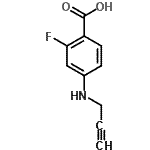 CAS#: 173951-98-9, 2-Fluoro-4-(2-Propyn-1-Ylamino)Benzoic Acid